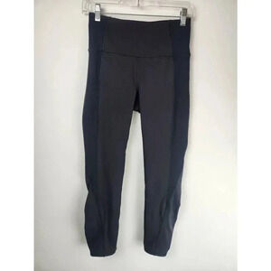 Lululemon Black Leggings Size 6 22 Inch Inseam High Rise